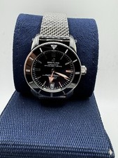 BREITLING SUPEROCEAN HERITAGE II 42 AB2010. STAINLESS STEEL BLACK DIAL AUTOMATIC 11