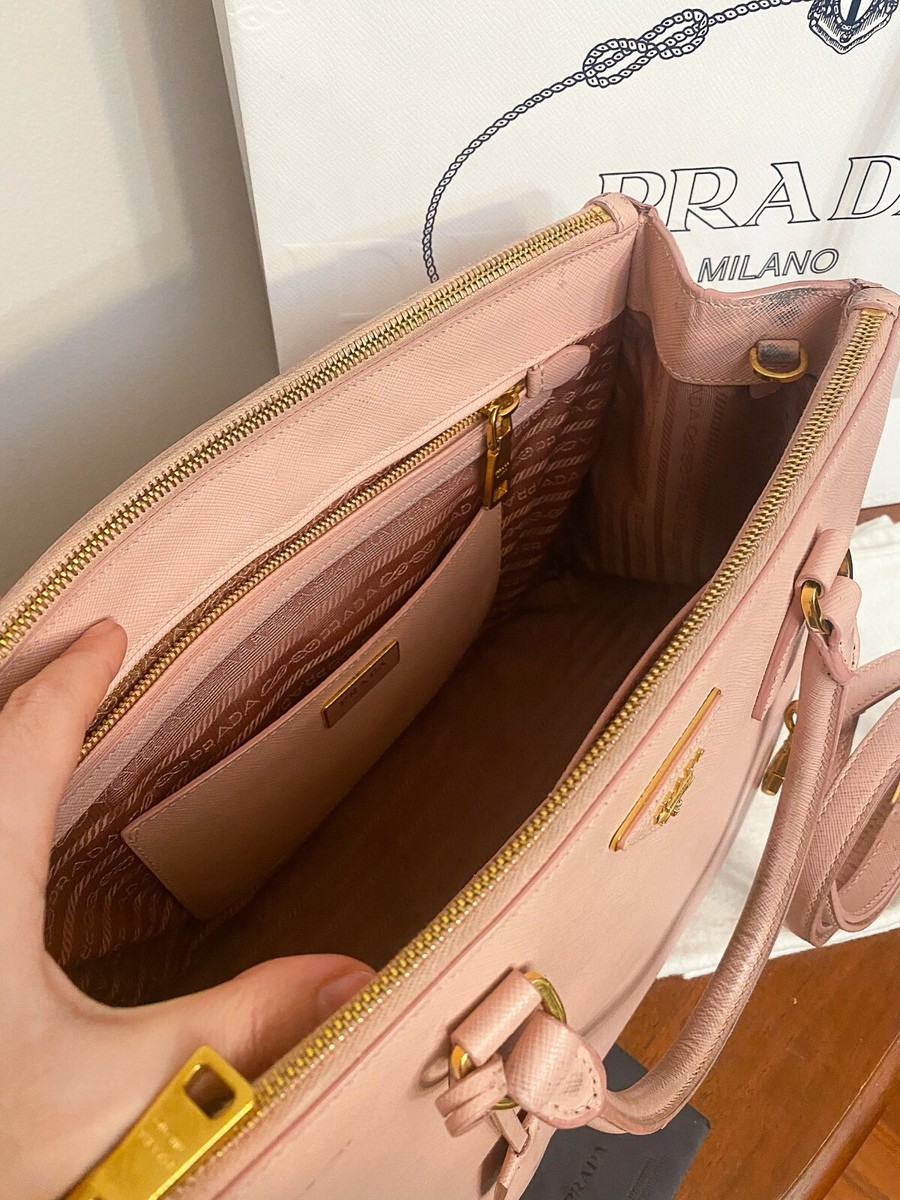 PRADA SAFFIANO LUX（カラー ORCHIDEA） Prada Galleria Saffiano ORCHIDEA (Dusty Pink) Large Leather