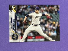 2020 Topps Update Brett Anderson #U-275 Milwaukee Brewers (G)