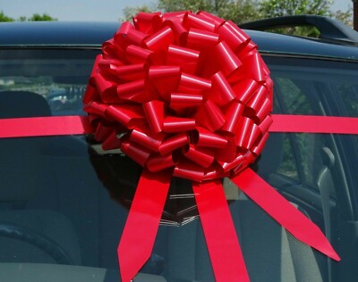 BIG CAR BOW Mega Giant Extra Large Bow for Cars, Birthday Presents ...