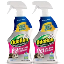 OdoBan Pet Urine and Oxy Stain Remover Spray (2 pack) 32 Oz. Neutralizer
