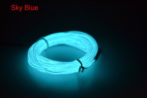 LED Light Glow Neon EL Wire Flexible String Strip Rope Tube + Controller RML0017 - Picture 9 of 18