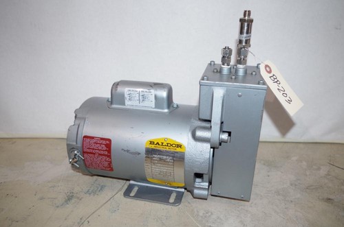 BALDOR 1/4HP DIAPHRAGM PUMP  # 34-3643W597G1   115/230VAC  1725RPM   (BP-203) - Picture 1 of 6