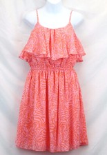 Lilly Pulitzer Target Tiered Flounce Dress Giraffing Me Crazy Sundress Womens M
