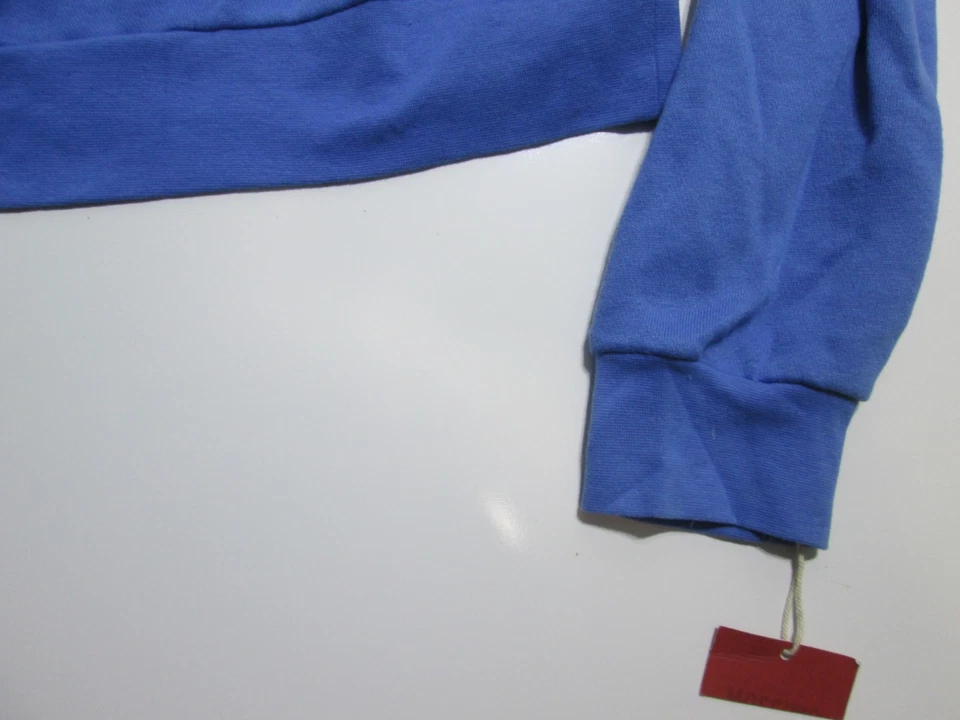 NUEVO CON ETIQUETAS Mossimo Mujer Talla XL Sudadera Azul Cuello Redondo Manga Larga Cordón Foto 4 de 4