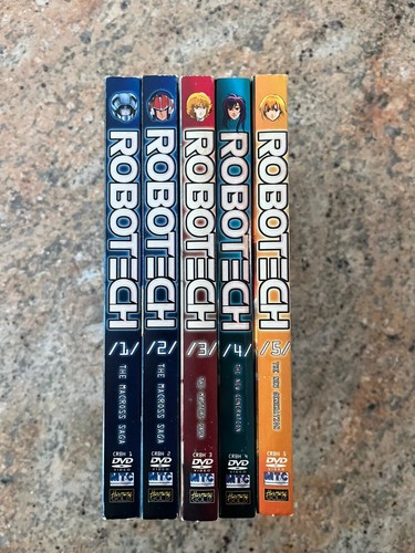 DVD ROBOTECH MACROSS SERIE COMPLETA 5 BOX DVD MTC ANIME FUORI CATALOGO RARO - Foto 3 di 8