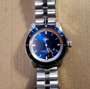 lacoste navy watch