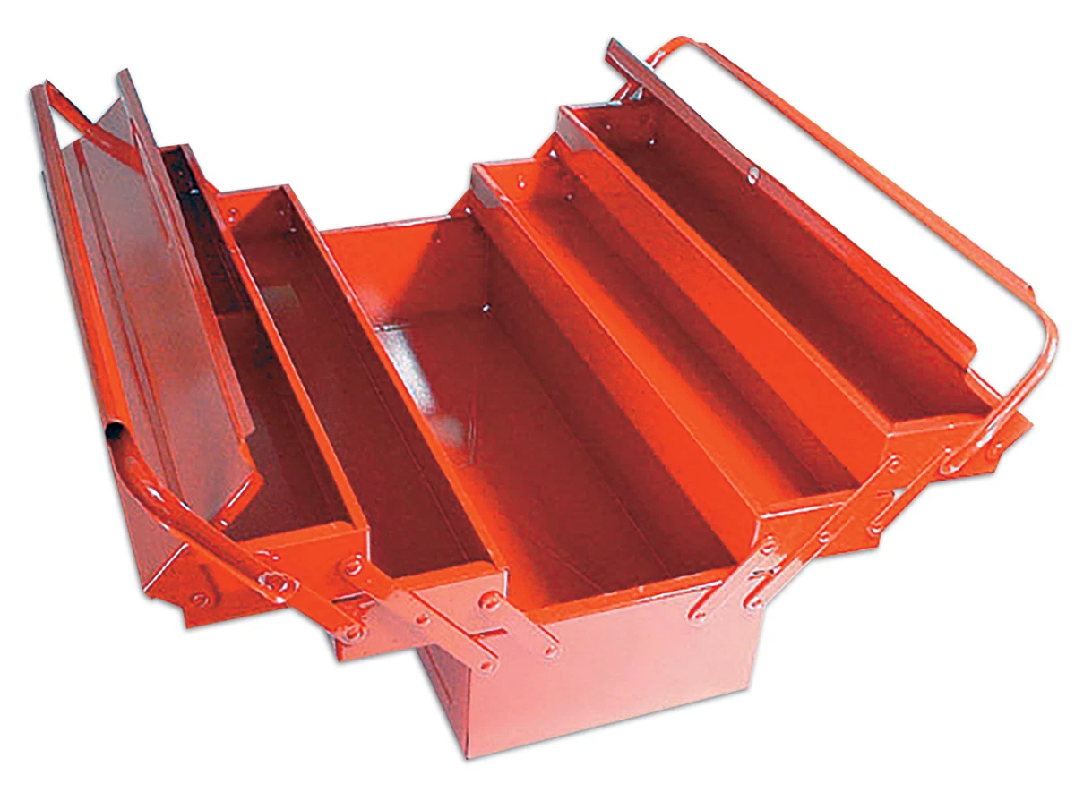 3 x 4 red plastic tool box