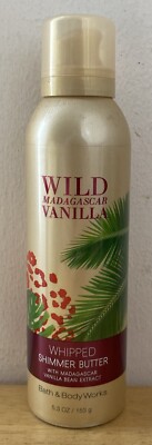 Bath Body Works Wild Madagascar Vanilla Whipped Shimmer Butter SEE DESCRIPTION