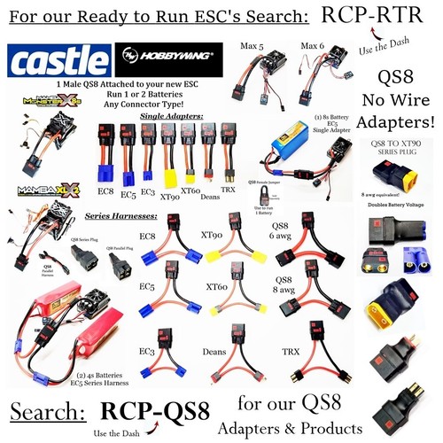 RCP (4) Deans / T Plug Male Leads Genuine Amass Connectors - Picture 16 of 19