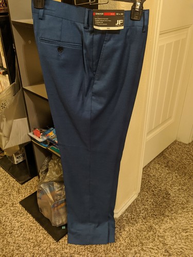 JF J. Ferrar Classic Suit Pants - Blue 