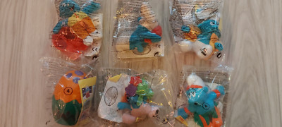 Mc Donalds Happy Meal Toys New Smurfs Schlümpfe 6 Pieces Originally Packed 1999