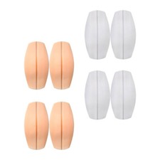 8 Pcs Women Soft Bra Strap Silicone Shoulder Pads Women's Non-slip Invisible