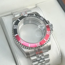 20BAR Steel 40mm Diver Sapphire Ceramic Coke Watch Case fit NH35A NH36 Mod Parts