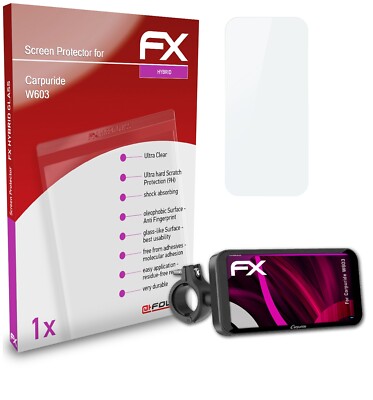 atFoliX Glasfolie für Carpuride W603 Panzerfolie 9H Schutzpanzer