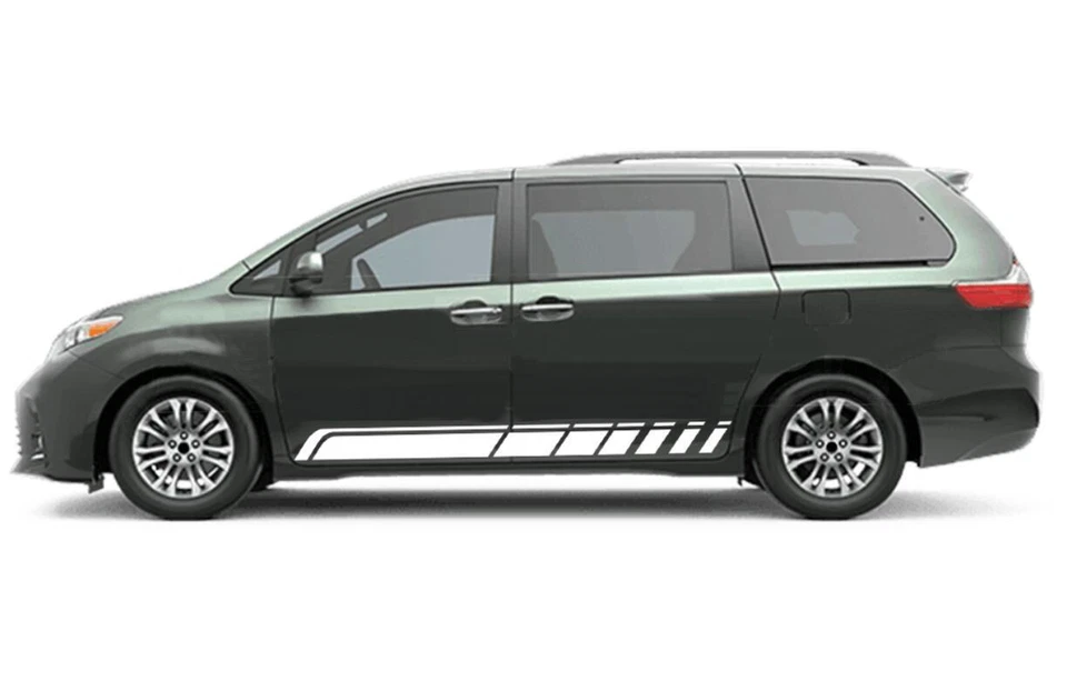 For Toyota Sienna Car Door Vinyl Decals Graphic Side Skirt Stripe Sticker - Image 3 of 4
