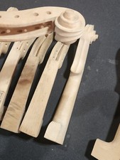 15 Violin necks made in 1964 mixed wood hand carved