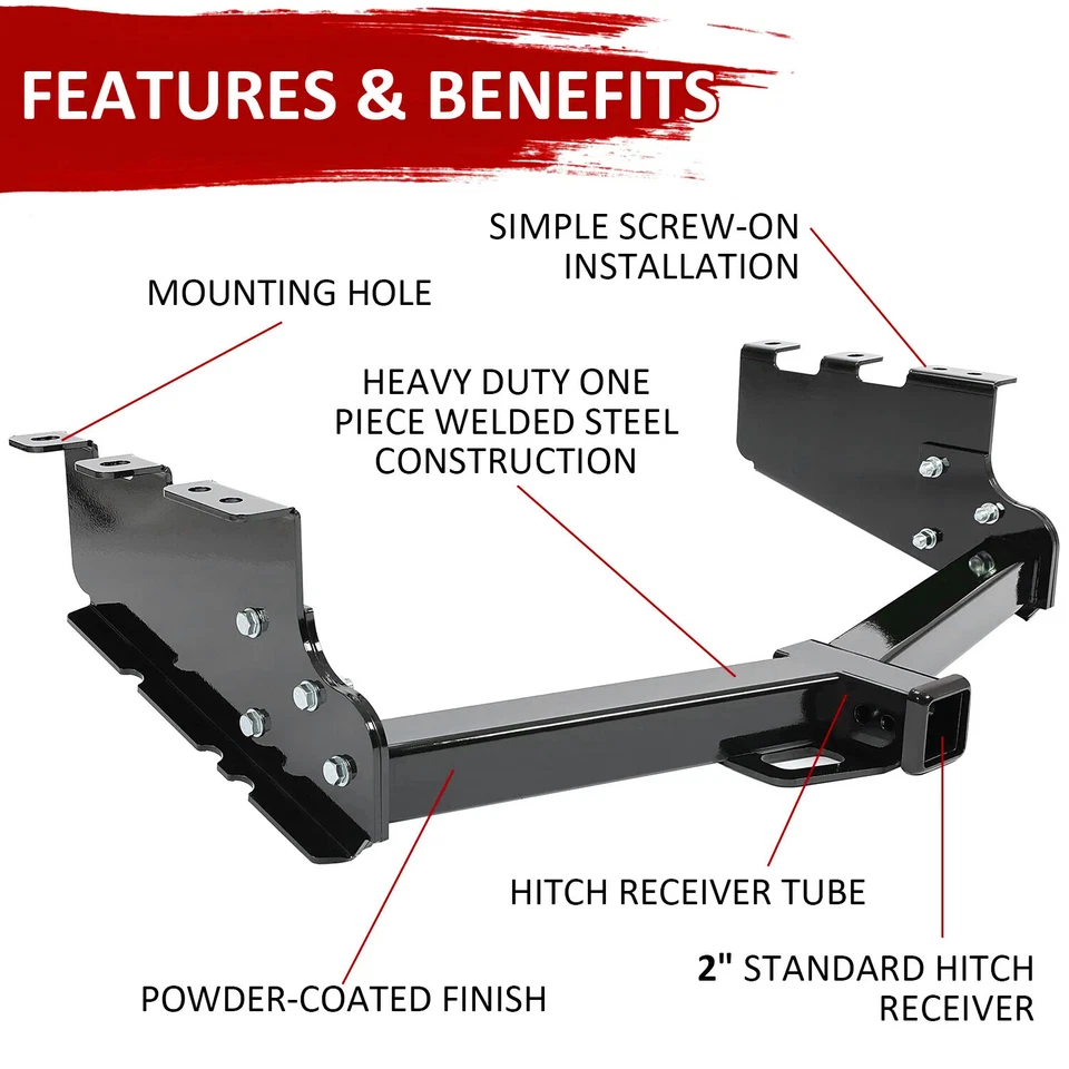 Class 3 Trailer Tow Hitch For Chevy Chevrolet Silverado GMC Sierra 1500 14-2018 - Image 2 of 4