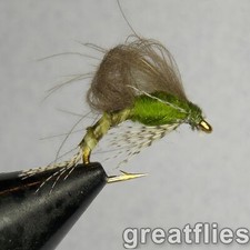 1 dozen (12) - CDC Loop Wing Emerger - Blue-winged Olive