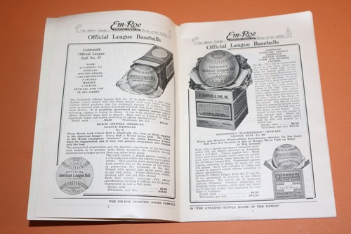 Rare Antique 1926 EM-ROE Baseball Uniform Catalog TY COBB / BABE RUTH - Picture 6 of 14