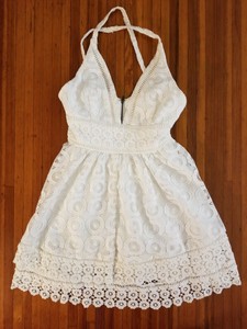 lovers and friends white lace dress