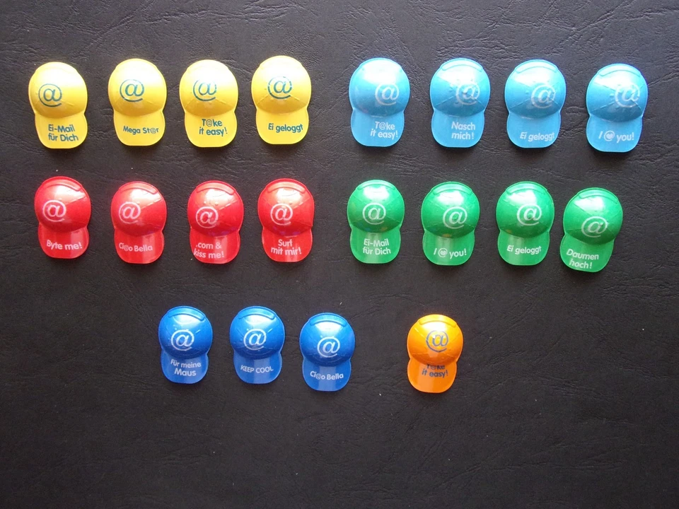 Ü-Ei - " Cool - Caps " ... 2001 ... Lustige Sprüche ... 20 verschiedene ... - Bild 1 von 1