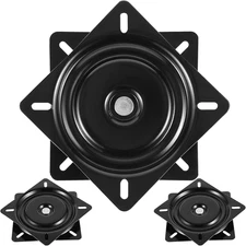 3 PCS 6-1/4 Inch Bar Stool Swivel Plate, Heavy Duty Seat Swivel Base Mount Plate