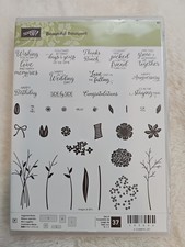 Stampin' Up Photopolymer Stamp Clear "BEAUTIFUL BOUQUET "