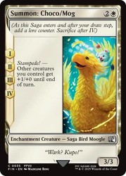Summon: Choco/Mog (Foil) FIN #0035 - Magic: The Gathering Final Fantasy