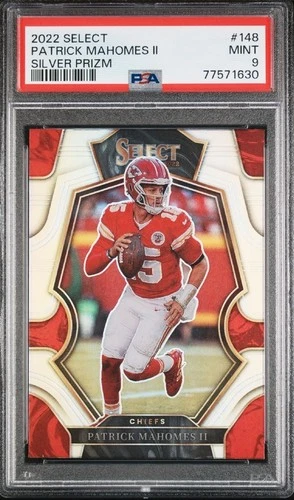 New Listing2022 Select #148 PATRICK MAHOMES Silver  CHIEFS PSA 9 MINT