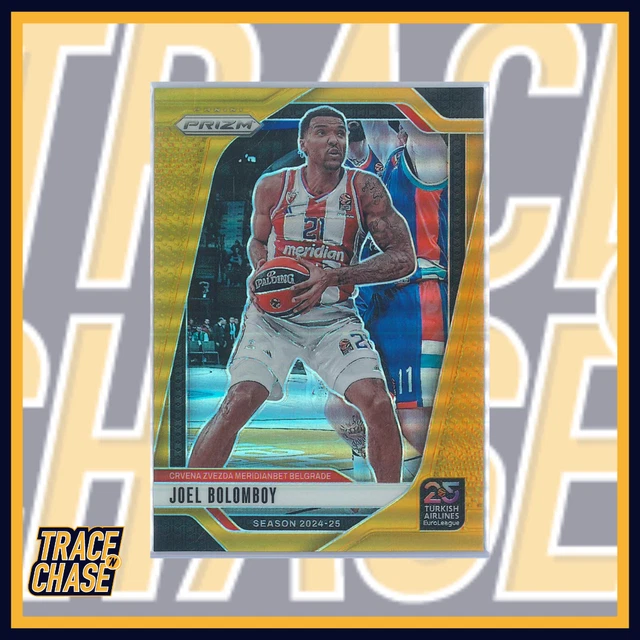 2024-25 Panini Prizm Euroleague Basketball Joel Bolomboy Gold 10/10 #42