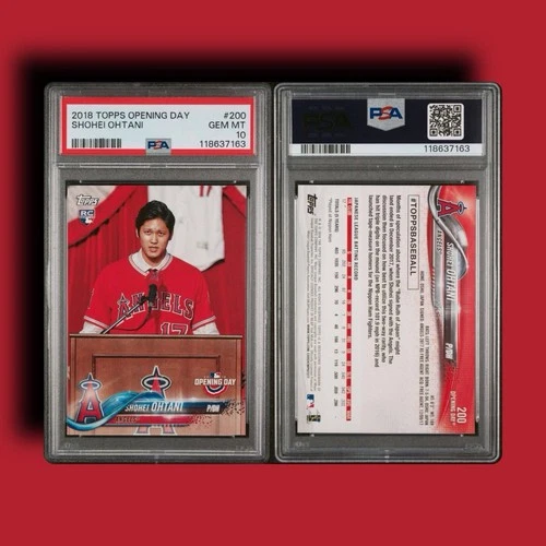 Shohei Ohtani Angels RC 2018 Topps Opening Day #200 PSA 10 GEM MT