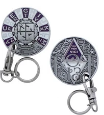 Veni Vedi Vinci antique silver geocoin discontinued VHTF (Very hard to find)