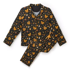 NWT 2026 Disney Parks Halloween Mickey Minnie Pumpkin Pajamas Set Adult  READ 