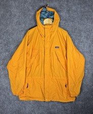 Vtg Patagonia Unisex Storm Windbreaker Rain Shell Jacket Bright Orange 83602 XL