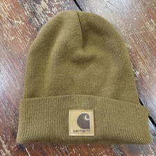 Carhartt Tan Brown Knit Beanie Hat Skull Cap RN14806