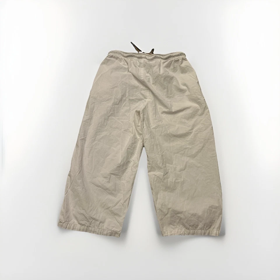 Pantalones de salón holgados vintage para mujer Y2K Phat Farm talla mediana pierna ancha blancos años 90 Foto 3 de 4