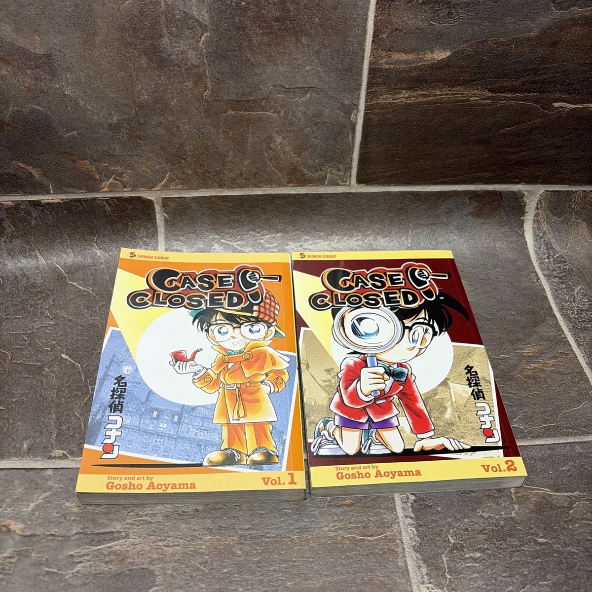 Case Closed Manga Vol 1 & 2 Lot Detective Conan Gosho Aoyama Viz