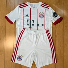 Authentic Adidas Bayern Munich Third 2017/18 Robben football shirt & shorts 164