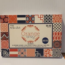 The Paper Studio *ORANGE ENVY* 4.5" x 6.5" CardStock Paper Pad 80 SHEETS