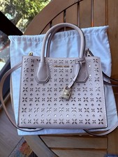 MICHAEL KORS Mercer Perforated Cross Body Lea...