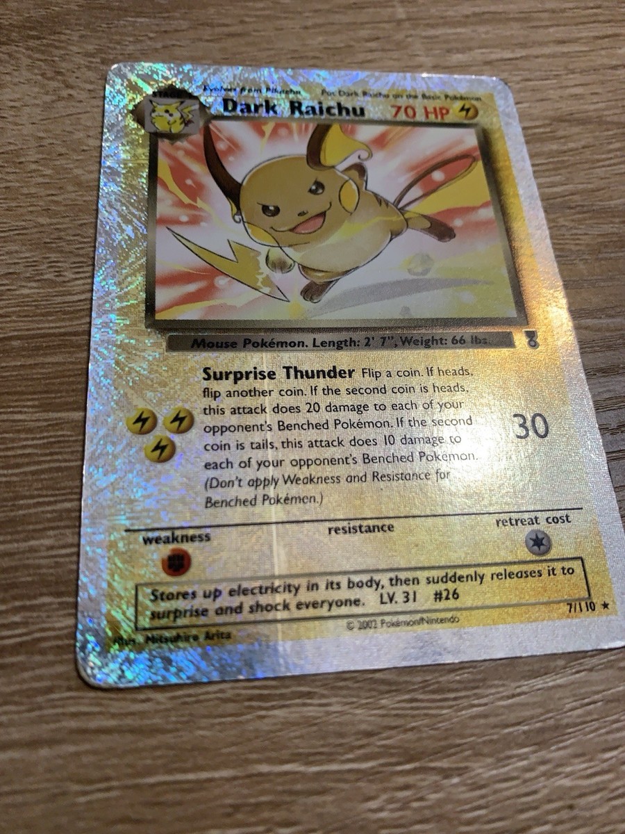 Dark Raichu 7/110 Legendary Collection Reverse Holo Rare | eBay
