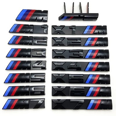 For X1 X2 X3 X4 X5 X6 M1 M2 M3 M4 M5 M6 M7 3D Car Front Grille Badge Emblem