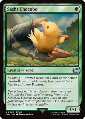 MTG Magic the Gathering Final Fantasy Sazhs Chocobo 200 deutsch 