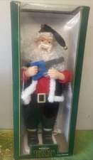 Holiday Time 24" Animated Christmas Motion-ettes Musical Santa Elf Saw Tools Box