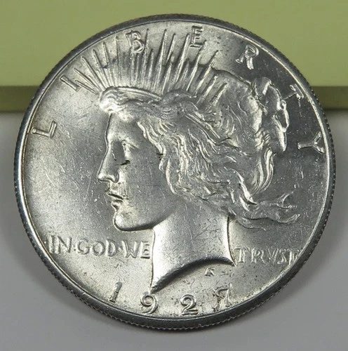 1927 Peace Silver Dollar Better Grade About Uncirculated