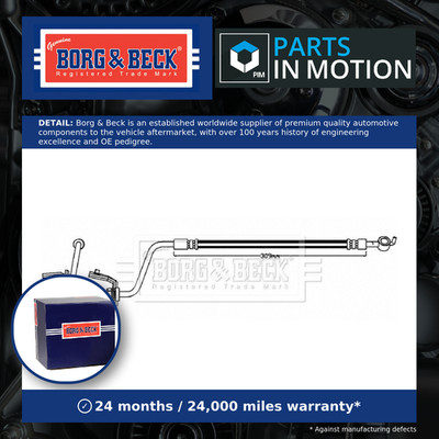 Brake Hose fits HYUNDAI SANTA FE Mk2 2.4 Rear Right 10 to 12 G4KE Hydraulic B&B