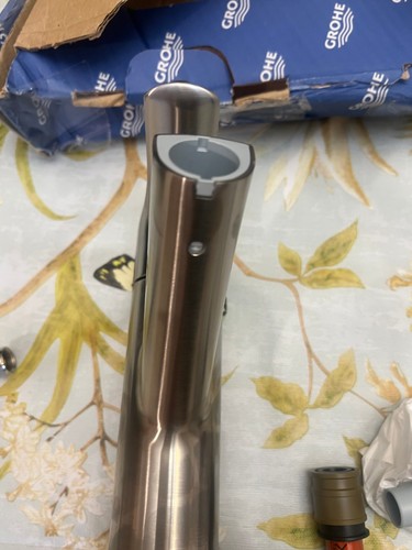 Grohe 30306DC1 Eurosmart 1.75 GPM Single Hole Pull Out Kitchen Faucet,SuperSteel - Picture 9 of 15