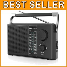 Portable AM FM Radio with Big Speaker
