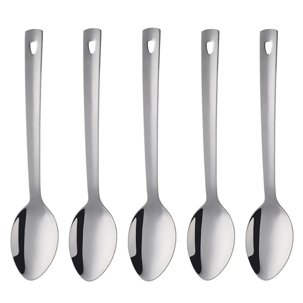 Serving Spoons 13 Inch, Premium Stainless Steel Serving Spoon Set of 5, Large...